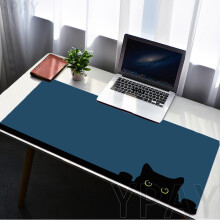 (900x400x3mm-WA00326 CAT 5) Großes Mauspad mit Katzenmotiv, ideal für Gamer, Büro und Tastatur, aus