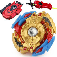 (ALI110)GOLD B-85 Killer Deathscyther / Doomscizor BOOSTER LR RED Launcher Spinning Top Sword Launcher