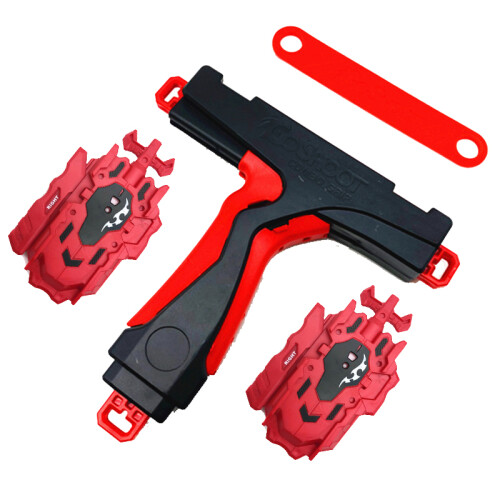 (Red Handlebar Set)Big Grip for Two Launcher Handle Set Accessories Handlebar with Two-way Launcher