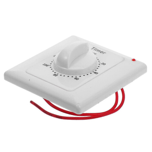 Mechanical Timer Switch with 120 Minute Countdown, Plug-in Energy Saver for Lights Appliances 1