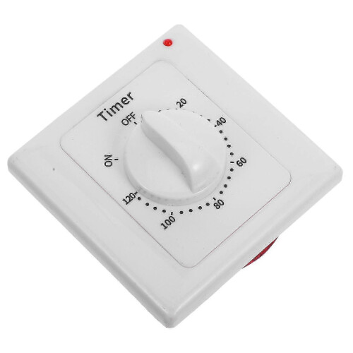 Mechanical Timer Switch with 120 Minute Countdown, Plug-in Energy Saver for Lights Appliances 2