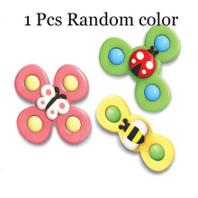 (1 PCS random)Spinning Top Children Classic Toy Flower Wooden Spinning Top Traditional Intelligence