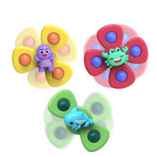 (crab turtle dolphin)Suction Cups Spinning Top Toy For Baby Infant Insect Gyro Relief Stress Educational