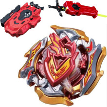(ALI094)GOLD B-85 Killer Deathscyther / Doomscizor BOOSTER LR RED Launcher Spinning Top Sword Launcher