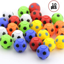 (10Pcs random)Football Fingertip Gyro Hand Spinner Decompression Toy Gift Promotion Funny Educational