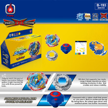 (LR custom launcher)Flame Rubber B-193 Starter Ultimate Valkyrie Booster B193 Spinning Top with Custom