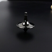 (2)New Arrival Metal Gyro Great Accurate Silver Spinning Top Hot Movie Totem Print Spinning Top new