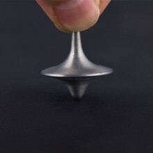 (as pic)Metal Gyro Great Accurate Silver Spinning Top Hot Movie Totem Print Spinning Top apda7a08