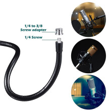 2X Microphone Stand Flexible Gooseneck Desk Clamp Holder Microphone Arm Recording Equipment for Meeting Lecture Podcast
