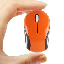(200x250x2mm-SM007Lx 4) Niedliche Mini-Funkmaus (2,4 GHz) mit USB-Anschluss, tragbar, optisch, ergonomisch,