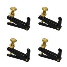 Pack of 4 Violin Fine Tuners Set for 4/4 and 3/4 Violins, Durable Metal Accessories with Precision Tuning Control