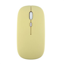 (2,4 GHz BT5.2 Weiß) Tragbare, kabellose Bluetooth-Maus – leise und ergonomisch – für Laptop, iPad und