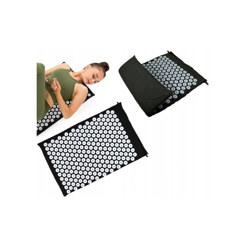Acupressure Mat with 8820 Massage Points and 230 ABS Nodes for Pain Relief, Improves Circulation, 40 x 65 cm