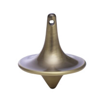 (Brass)Classic Metal Gyro Great Performance Accurate Silver Spinning Top Hot Movie Totem Print Spinning