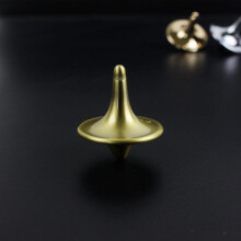 (Bronze)Hot Movie Totem Metal Gyro Great Performance Accurate Silver Spinning Top Hot Movie Totem Print