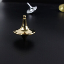 (Gold)Hot Movie Totem Metal Gyro Great Performance Accurate Silver Spinning Top Hot Movie Totem Print