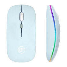 (Gold) Bluetooth-kompatible 2,4-GHz-Funkmaus, wiederaufladbare, leise USB-Gaming-Maus, 1600 DPI