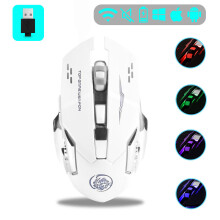 (100 x 50 cm – Schwarz) Kabellose Gaming-Maus für Computer, leise, wiederaufladbar, Bluetooth-Maus,