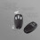 Mini Keychain Garage Door Remote Control for 3 Doors, Rolling Code Security, Compatible with Chamberlain LiftMaster and Merlin Openers 5