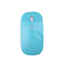 (Silber) Schlanke kabellose Maus, 2,4 GHz optischer Sensor, 1600 DPI, USB-Empfänger, ergonomisch, ideal