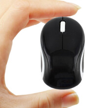 (S6 pinke Maus) Niedliche Mini-2,4-GHz-Funkmaus mit USB-Anschluss, tragbar, optisch, ergonomisch, für