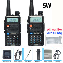 (5W 2 Stück ohne Verpackung) 8W UV-5R FM Walki Talki UV5R Tragbares Amateurfunkgerät (CB) Dualband-Transceiver
