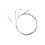 Violin String Set 4Pcs EADG Silver Wound Replacement for 3/4 and 4/4 with Bright Clear Tone 4