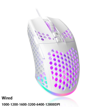 (900x400x2mm-WA00512 5) Kabellose/Kabelgebundene Gaming- und E-Sport-Maus, ultraleicht, Wabenstruktur,