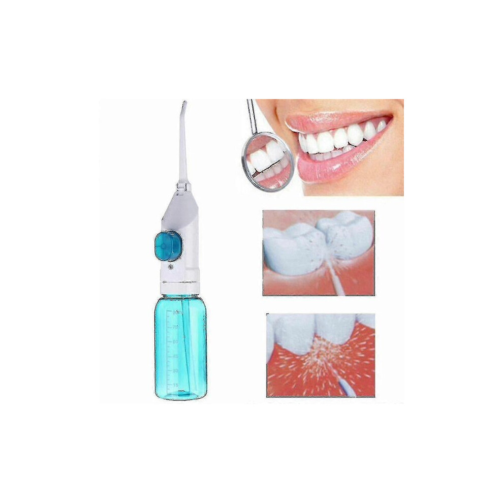 Water Flosser for Teeth Cleaning and Nasal Irrigation, Portable Oral Irrigator with 4 Pressure Settings and Water Tank for Effective Plaque Removal