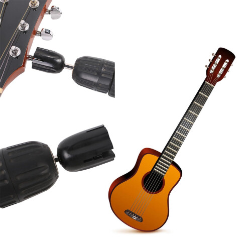 Guitar String Winder Head for Acoustic and Electric, Fast String Changes with Bridge Pin Removal 2