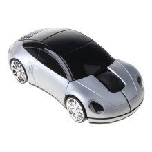 (Schwarz) Optische Maus mit 1600 DPI, USB-Empfänger, kabellose LED-Beleuchtung, Autoform