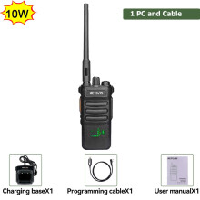 (1 PC und Kabel) Retevis RT86 Walkie-Talkie – Professionelles Funkgerät für die Langstreckenkommunikation