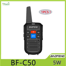 (1 Stück) BF-C50 Mini-Walkie-Talkie UHF Dual PTT 5W Kinder-Walkie-Talkie Typ-C Ladegerät Kinder-Intercom