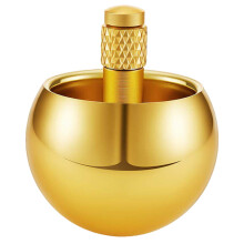(1PCS Gold)Mushroom Head Metal Gyro Fidget Ring Antistress for Children Simple Dimple Fidgets Hand Spinner