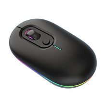 (400x900x2mm-Anime Shop 6) Kleine kabellose Maus mit bunten Lichtern, leichte Computermaus für PC