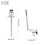 Cowbell Clamp 360 Rotation Adjustable Drum Bell Mount with Secure 6' Clamp for Percussion 3