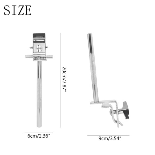 Cowbell Clamp 360 Rotation Adjustable Drum Bell Mount with Secure 6' Clamp for Percussion 2