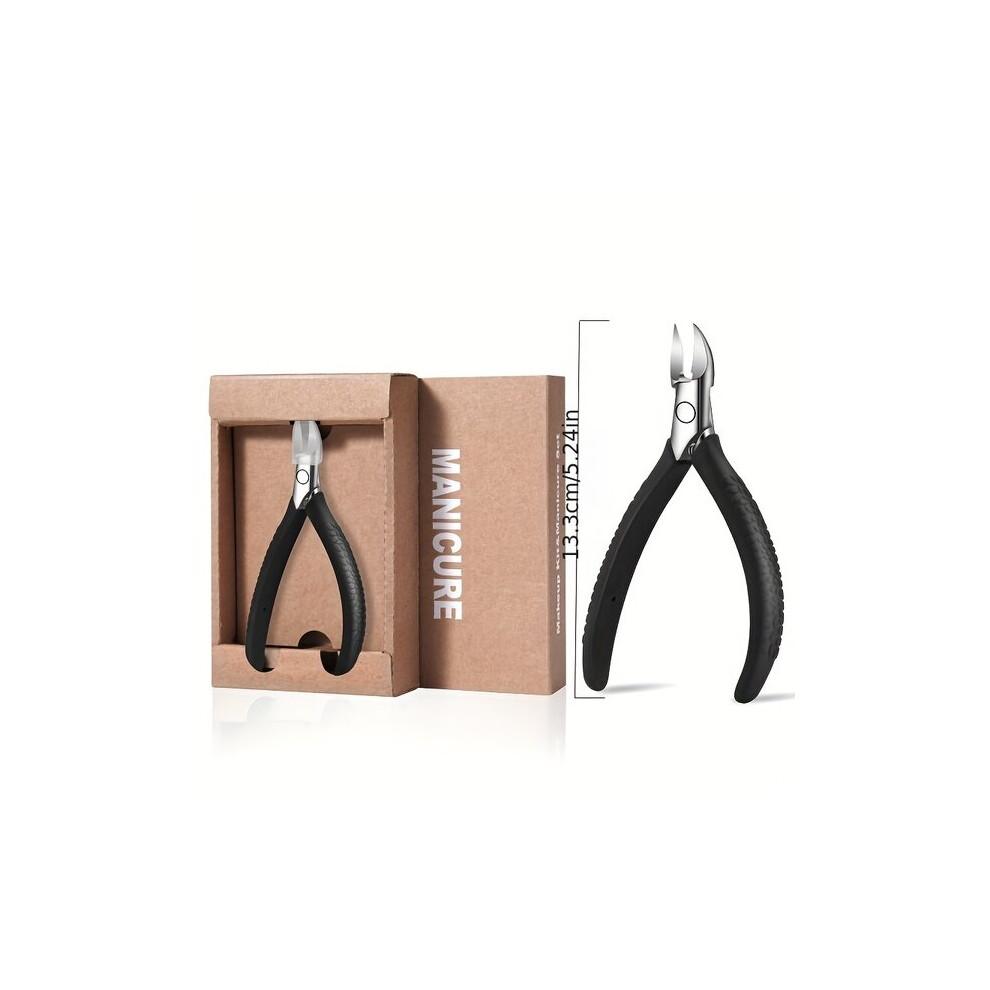 Stainless Steel Toenail Clippers for Ingrown and Tough Toenails, Professional Home Pedicure Care Tool