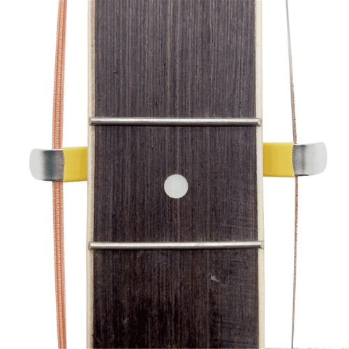 Guitar String Separator Tool with Durable Metal Construction for Precise Fretboard Cleaning and 1