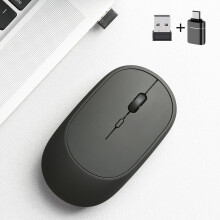 (E) Bluetooth-kompatible 2,4-GHz-Funkmaus, wiederaufladbare, leise USB-Gaming-Maus, 1600 DPI