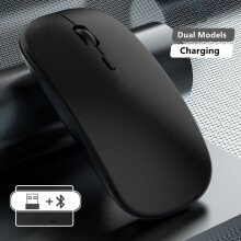(800x400x2mm-WA00512 5) Kabellose, wiederaufladbare Dual-Modi-USB-Computermaus mit Bluetooth-Kompatibilität