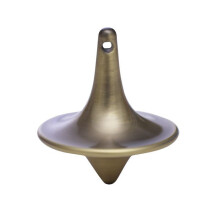 (Bronze)Metal Gyro Great Accurate Spinning Top Hot Movie Totem Print Creative Toys Gift For Kids Silver