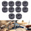 Gray Cymbal Felt Pads for Drum Set, 10 Pack Replacement Washers, Protects Surface, Fits Most Stands 2