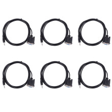 6X DB9 9 Poliges VGA Buchsen Kabel, DB 9 Buchse Auf TRS 3,5 mm Klinken Stecker (1/8 Zoll) TRS Stereo Stecker Serielles Daten Kabel (6 Fuß)
