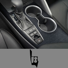 (Linkslenker – gebürstetes Schwarz) Carbonfaser-kompatibler Innenraumaufkleber für Toyota Camry 2018–2022