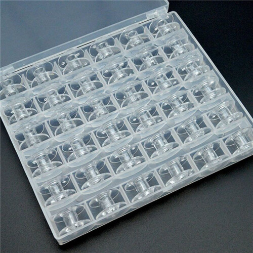 72Pcs Sewing Machine Bobbin, Universal Sewing Bobbins Plastic Sewing Machine Bobbin with Storage Box 2