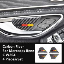 (S-2) Carbonfaser-Modifikations-Abdeckleisten, Zieraufkleber, kompatibel mit Mercedes-Benz