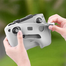 For 3 Pro RC MINI3/AIR2S/MINI2 Royal 3 Silicone Sleeve RC Remote Control with Screen Protection Cover, Grey