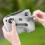 For  3 Pro  RC MINI3/AIR2S/MINI2 Royal 3 Silicone Sleeve RC Remote Control with Screen Protection Cover, Grey 1