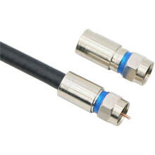 60Pcs RG6 F Connecteur de Compression Connecteur de Fil RF Adaptateur Sans Soudure Bleu